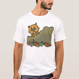 Groundhog durchquert Herbstbüsche T-Shirt