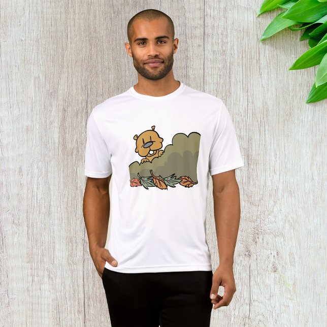 Groundhog durchquert Herbstbüsche T-Shirt (Von Creator hochgeladen)