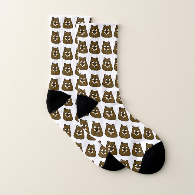 Groundhog Face Socken (Paar)