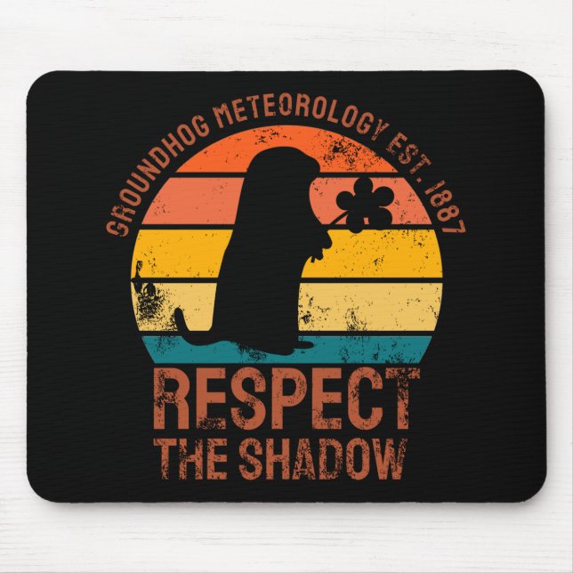 Groundhog Meteorologie Est. 1887 Mousepad (Vorne)