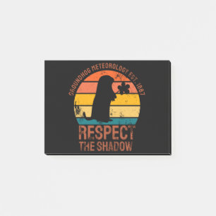 Groundhog Meteorologie Est. 1887 Post-it Klebezettel