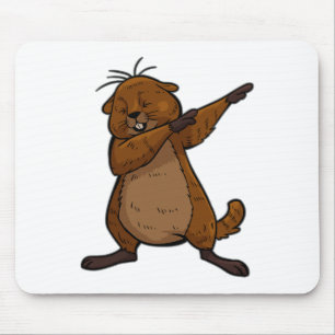 Groundhog Shirt Funny Dab Dance Christmas T Shirt Mousepad