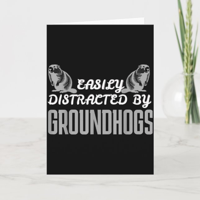 Groundhog-Shirt Groundhog-Liebhaber Groundhogs _24 Karte (Vorderseite)