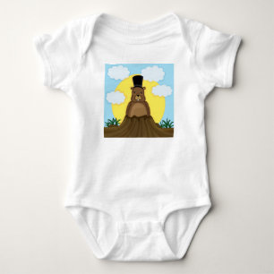 Groundhog Tag Baby Strampler