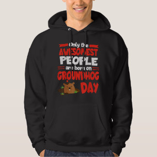 Groundhog Tag Geburtstag Funny Gag Geschenk Männer Hoodie