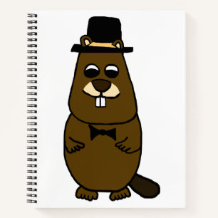Groundhog verkleidet notizbuch