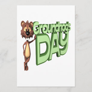 Groundhogs Tag Einladung