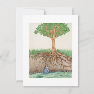 Grounding Meditation Mitteilungskarte