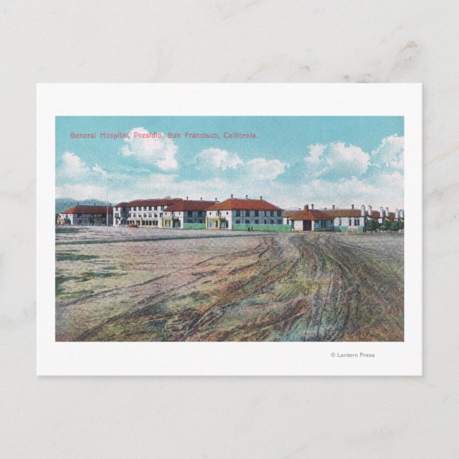 Grounds View of General Hospital, Presidio Postkarte (Vorderseite)