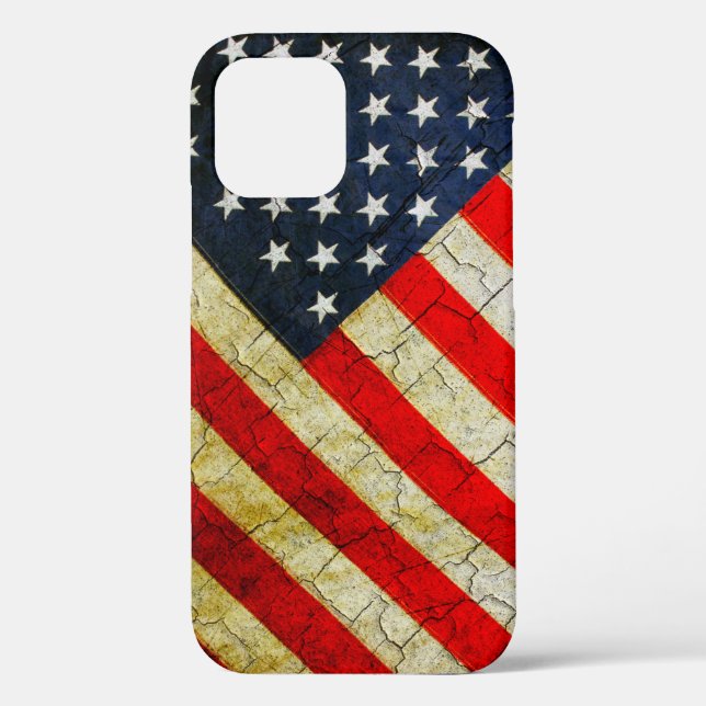 Grounge amerikanische Flagge Case-Mate iPhone Case (Rückseite)
