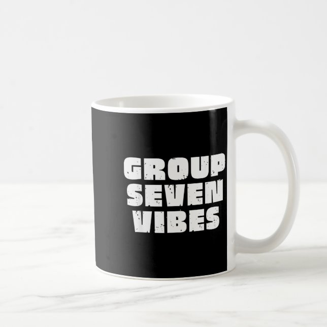 Group 7 Seven Vibes Elite Members  Kaffeetasse (Rechts)