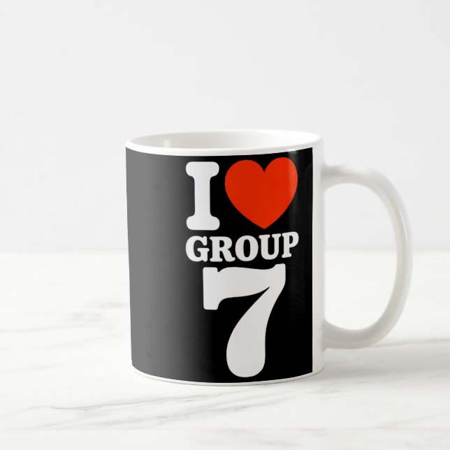 Group 7 Viral Trend I Love Group 7 Sarcastic G7 Me Kaffeetasse (Rechts)