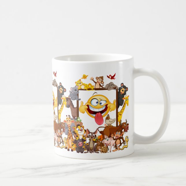  Group Cartoon Animals fun Kaffeetasse (Rechts)