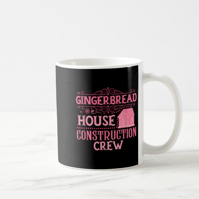 Group Gingerbread House Crew Weihnachten Cookie Kaffeetasse (Rechts)
