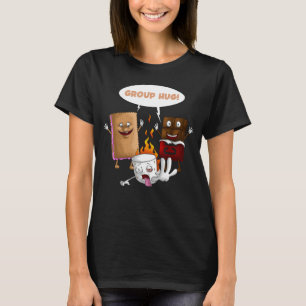 Group Hug S'mores Marshmallows Niedliches Camping T-Shirt