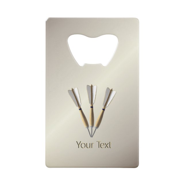 Grouped Dart Design Geldbeutel Flaschenöffner (Vorderseite)