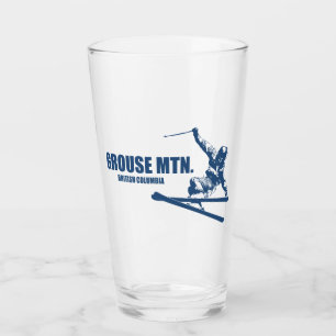 Grouse Mountain British Columbia Skifahrer Glas