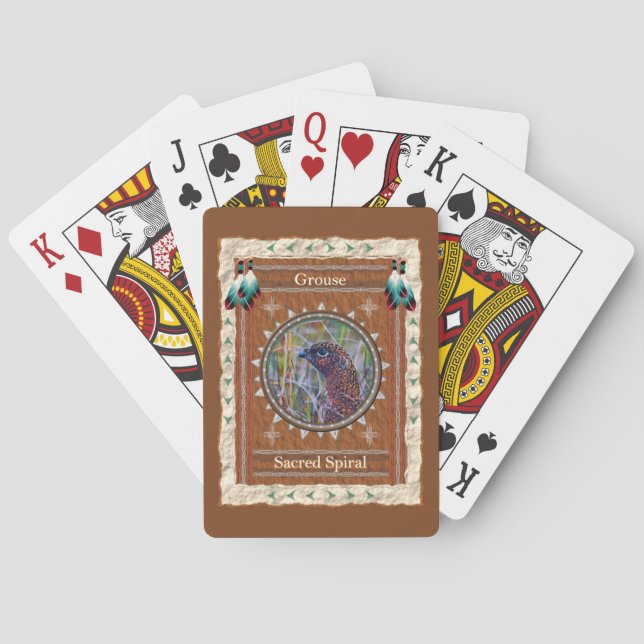Grouse - Sacred Spiral Classic Playing Cards Spielkarten (Rückseite)