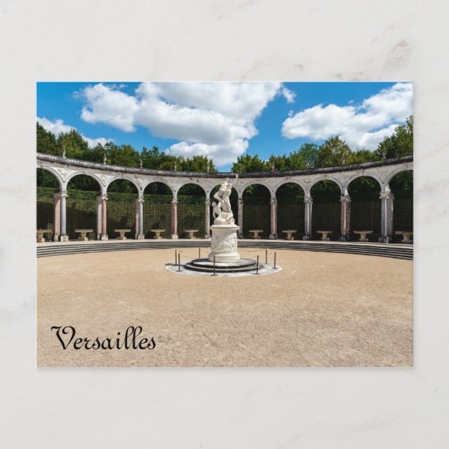Grove Colonnade im Garten von Versailles Postkarte (Vorderseite)