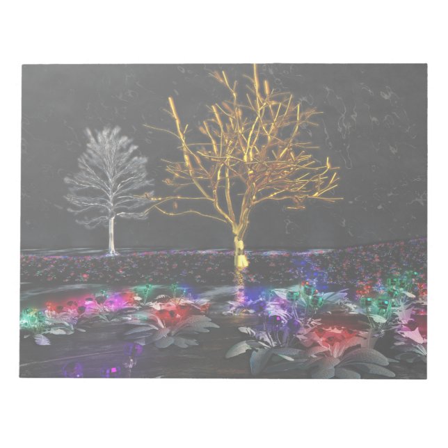 Grove of Living Gemes Notepad Notizblock (Vorderseite)