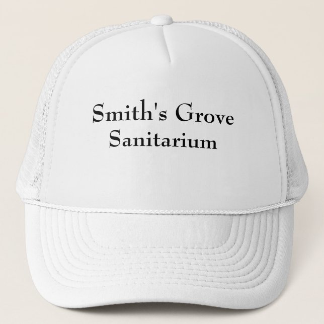 Grove Sanitarium von Funny Novelty Smiths Truckerkappe (Vorderseite)