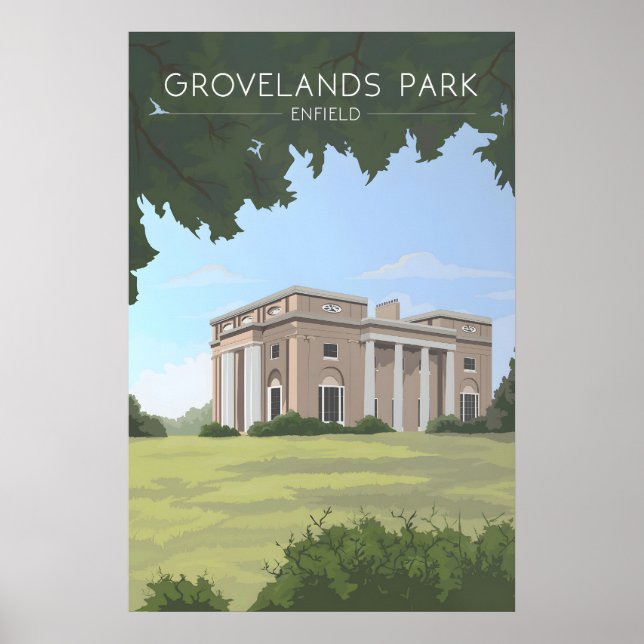 Grovelands Park Reiseplakat Poster (Vorne)