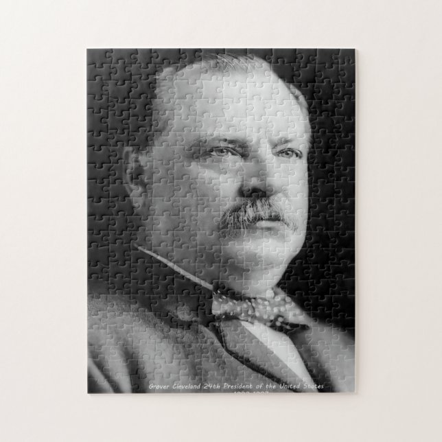 Grover Cleveland 22. Präsident von Amerika. Puzzle (Vertikal)