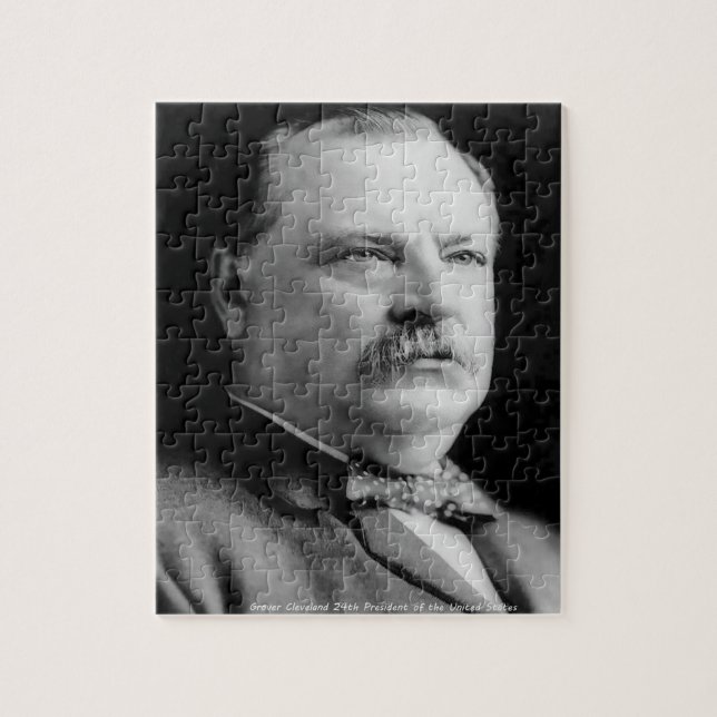 Grover Cleveland 22. Präsident von Amerika. Puzzle (Vertikal)