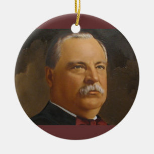 Grover Cleveland 22 und 24. Präsident Keramik Ornament