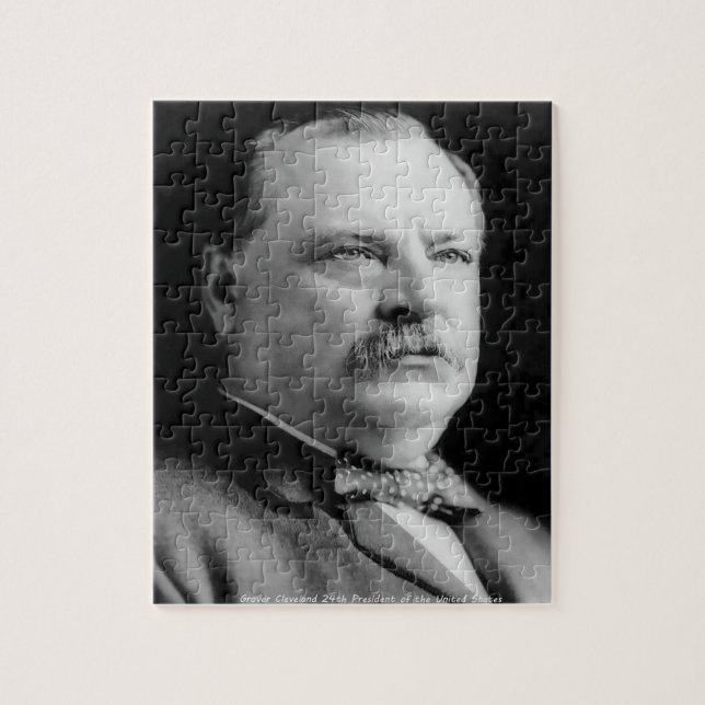 Grover Cleveland 24. Präsident von Amerika. Puzzle (Vertikal)