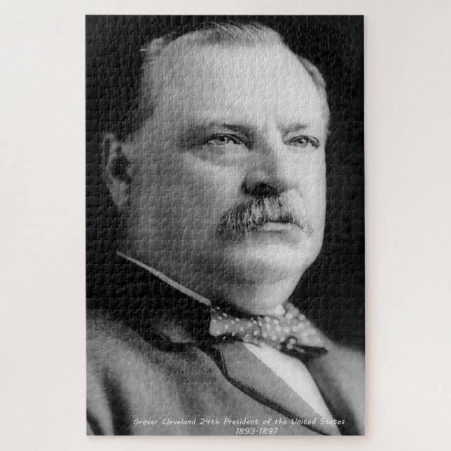 Grover Cleveland 24. Präsident von Amerika. Puzzle (Vertikal)