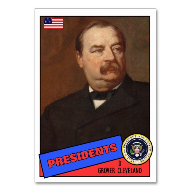 Grover Cleveland Baseball Card Tischnummer (Vorderseite)