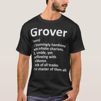 GROVER Definition Personalisierter Name Lustiger G T-Shirt