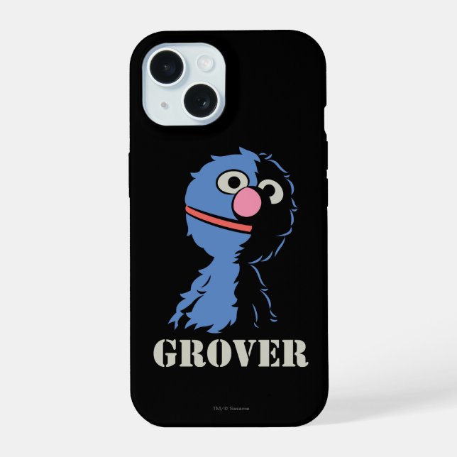 Grover Halb iPhone 15 Hülle (Rückseite)