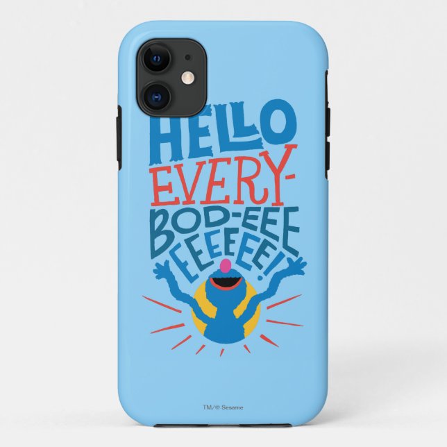 Grover Hallo Case-Mate iPhone Hülle (Rückseite)