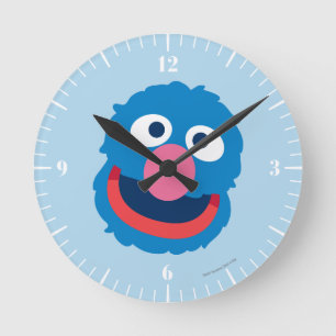 Grover Head Runde Wanduhr