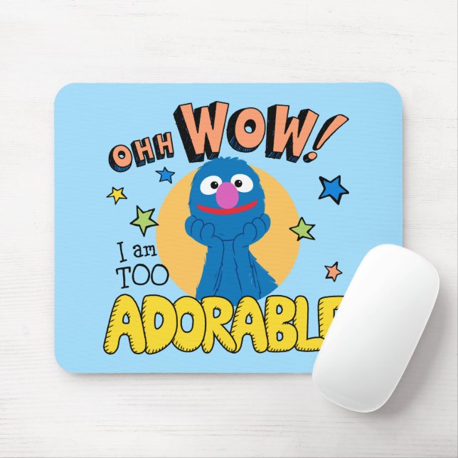 Grover | Ich bin auch zu niedlich Mousepad (Mit Mouse)