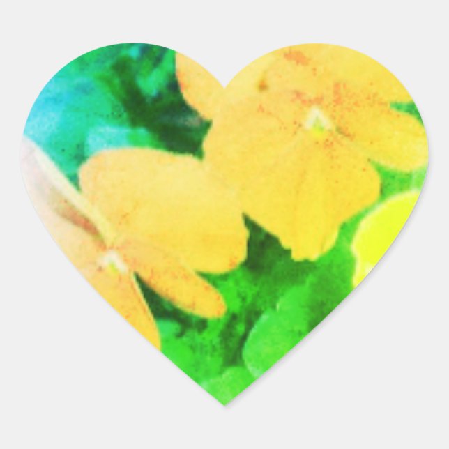 Groverallman Gitarrenplektra Herz-Aufkleber (Vorderseite)