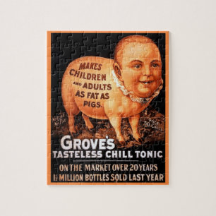 Groves Tonic macht Kinder und Erwachsene fett als  Puzzle