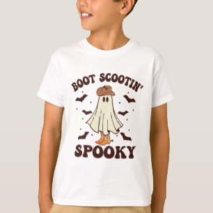 Grovvy Halloween Niedlich Ghost Funny Boot Scootin T-Shirt