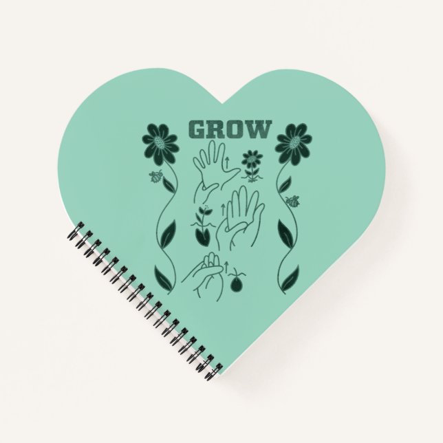 Grow - ASL Design Journal Notizbuch (Vorderseite)