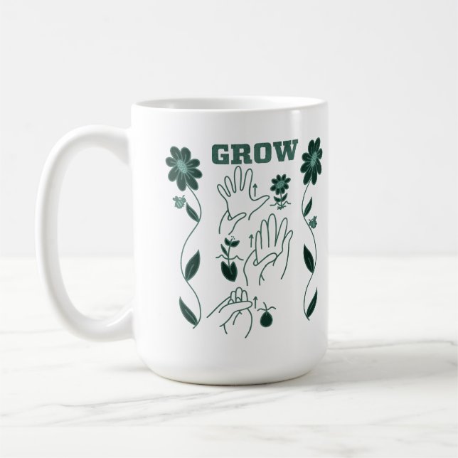 Grow - ASL-Design Kaffeetasse (Links)