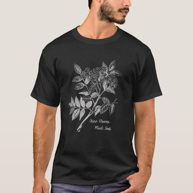 Grow Dreams Pflanze Seeds Leafy Rowan Mountain Ash T-Shirt (Vorderseite)