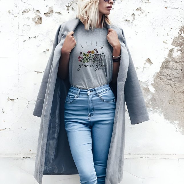 Grow in Grace mit Verse 2 Peter 3:18 T-Shirt (Von Creator hochgeladen)