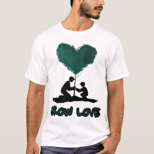 Grow Love Tree Illustration, Herzförmige Natur A T-Shirt