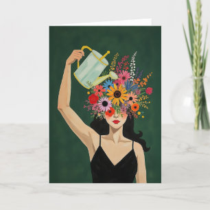 Grow Your Mind Moody Emerald Dankeskarte