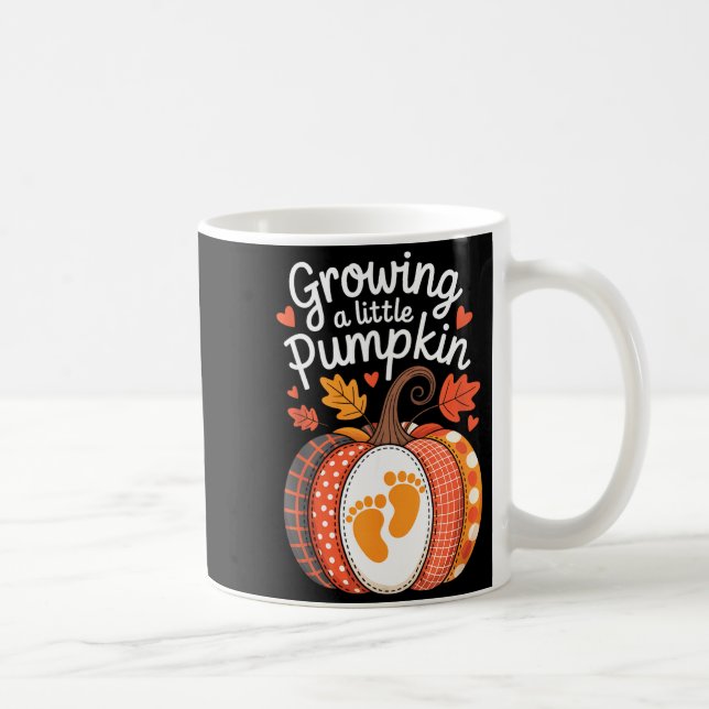 Growing A Little Pumpkin Maternity Pregnancy Thank Kaffeetasse (Rechts)