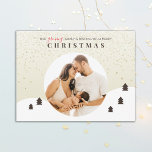 Growing Family Foto Frohe Weihnachten Postkarte<br><div class="desc">Growing Family Foto Frohe Weihnachts-Postkarte</div>