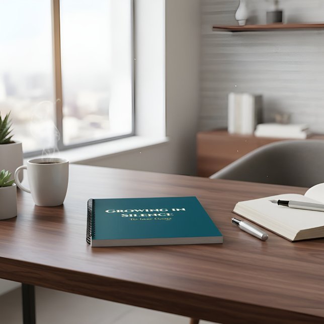 Growing in Silence Motivational Journal Minimalist Notizbuch (Von Creator hochgeladen)