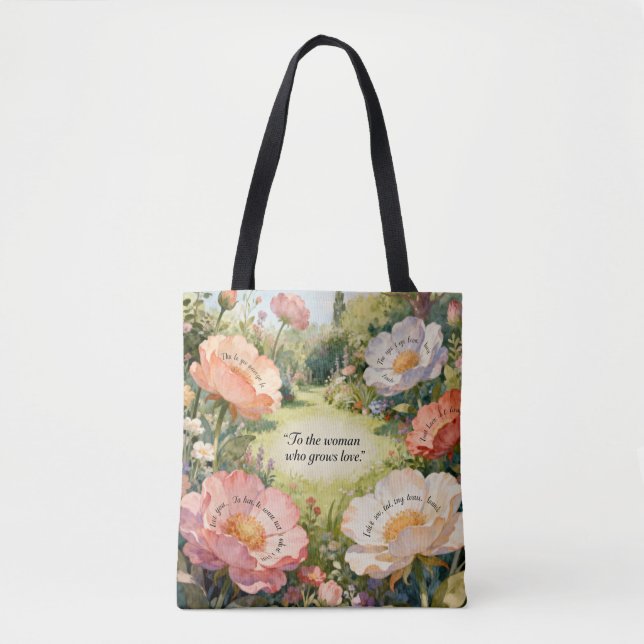 Growing Love: Botanical Mom Tote (Vorderseite)